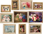 10 Pcs Gold Vintage Picture Frames for Wall or Tabletop Display Ornate French Co... - Image 2