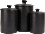 10 Strawberry Street Embossed Marquis Ceramic Kitchen Canister Set, Set of 3, Ma... - Image 2