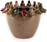 10.4 Inch Plant Pot, Ceramic Planter with Drainage Hole and Silicone Plug, Flowe... - Image 2