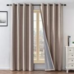 100% Blackout Curtains 96 Inches Long 2 Panels Set, Black Out Curtains for Livin... - Image 2
