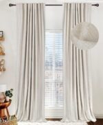 100% Blackout Shield Blackout Curtains for Bedroom 84 Inches Long, Back Tab/Rod ... - Image 2