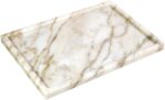 100% Natural Marble Serving Tray Luxury Marble Storage Tray for Home Decor Stone... - Image 2