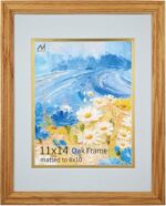11x14 Picture Frame Matted to 8x10 - Thickened and Widened, Mortise & Tenon, USA... - Image 2