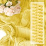 12 Pack Light Yellow Spring Easter Table Runner 10FT Yellow Cheesecloth Table Ru... - Image 2
