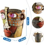 Midogaigai Abstract Face Planters Pots Head,Unique Head Planter for Indoor Plant... - Image 4