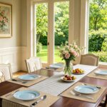 Homaxy Cloths Placemats for Dining Table Set of 6, Heat Resistant Washable Cotto... - Image 3