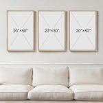 Framed Large William Morris Canvas Wall Art Set of 3, Vintage Nature Floral Artw... - Image 4