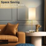 Desk Lamp & Table Lamp Set of 2, Bedside Lamps for Night Stands - Modern Small T... - Image 3
