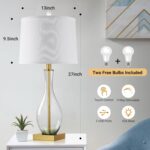 WIHTU Table Lamps Set of 2 with Touch Control, 27" Bedside Desk Lamps for Nights... - Image 5