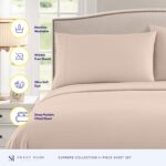 1800 Thread Count Sheet Set – Soft Egyptian Quality Brushed Microfiber Sheets – ... - Image 3