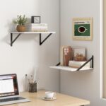 Fun Memories Floating Shelves Set of 2, 16" W x 12" D, White Ledges for Bedroom,... - Image 3