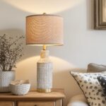 USumkky 25" Table Lamps Set of 2 - Modern Bedside Lamps for Living Room - White ... - Image 3