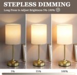 Touch Control Cordlss Table Lamp, USB-C Rechargeable Lamp with Stepless Dimming,... - Image 3