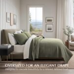 EverGrace 100% Cotton Quilt King Size, Pre-Washed Modern Grid Stitch Lightweight... - Image 3
