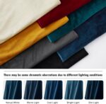 RYB HOME Blue Velvet Curtains 84 inches - Blackout Curtains for Living Room, The... - Image 5