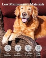 HILLGA 7-Piece Luxury Patio Furniture Set with 6" Thick Cushions, Weather-Resist... - Image 4