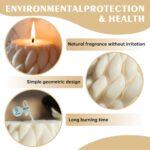 Knot Ball Candle Beautiful Handmade Pillar Scented Soy Wax, Elegant Pillar Bubbl... - Image 4