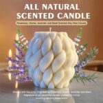 Knot Ball Candle Beautiful Handmade Pillar Scented Soy Wax, Elegant Pillar Bubbl... - Image 5