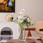 8 inch Clear Glass Flower Vases for Centerpiece Table Home Indoor Desk Decor,Ins... - Image 3