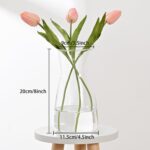 8 inch Clear Glass Flower Vases for Centerpiece Table Home Indoor Desk Decor,Ins... - Image 4