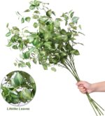 HyeFlora 5PCS Artificial Eucalyptus Leaves Stem Plants for Spring Decor, 32.7 in... - Image 5
