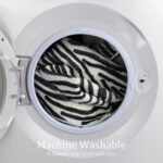 YIHOUSE 8×10 Ft Washable Rug, Black and White Abstract Area Rug for Bedroom Livi... - Image 5
