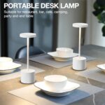 Kakanuo White Cordless Lamp Set, Rechargeable Lamp, 3 Color Temperature, LED Out... - Image 8