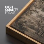SIGNFORD Extra Large Framed Canvas Print Wall Art Vintage Forest Landscape in Se... - Image 6