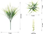 Ivydale 20PCS Artificial Plants Fake Flowers Monkey Grass for Outdoors,UV Resist... - Image 5