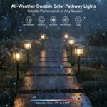 XMCOSY+ Solar Outdoor Lights Waterproof IP65, Solar-Powered Garden/Yard/Pathway ... - Image 7
