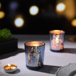 LETINE Blue Votive Candle Holders Set of 36 -Mercury Glass Candle Holders for We... - Image 6