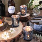 LETINE Blue Votive Candle Holders Set of 36 -Mercury Glass Candle Holders for We... - Image 7