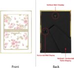 Laura Ashley 5x7 White Enamel Picture Frame, Gold Metal Edge with Easel, for Cou... - Image 3