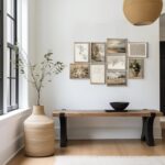 9Pcs Vintage Neutral Gallery Wall Art Set Rustic Landscape Floral Canvas Prints ... - Image 6
