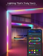 Govee 100ft RGBIC LED Strip Lights, Smart LED Lights Work with Alexa and Google ... - Image 4