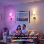 DORESshop Battery Operated Wall Sconce Set of 2, Wireless Wall Light Easy to Ins... - Image 6