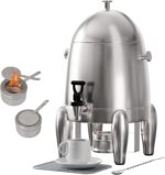 8 Pack Chafing Dishes Set with Serving Utensils and 1 Set Drink Dispener with St... - Image 4