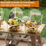 8 Pack Chafing Dishes Set with Serving Utensils and 1 Set Drink Dispener with St... - Image 5