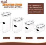 PRAKI Airtight Food Storage Containers Set with Lids - 24 PCS, BPA Free Kitchen ... - Image 3