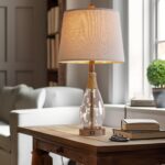 OYEARS Bedside Table Lamps Set of 2 with USB, Modern Bedside Lamps Retro Farmhou... - Image 6