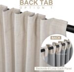 100% Blackout Shield Blackout Curtains for Bedroom 84 Inches Long, Back Tab/Rod ... - Image 4