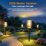 Ahaorigin 6 Pack Solar Lights Outdoor, Up to 15 Hrs Brighter Solar Pathway Light... - Image 6