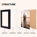 Fixwal 4x6 Picture Frames Set of 5, Vintage Multicolour Photo Frames with Temper... - Image 5