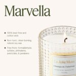LA JOLIE MUSE Champs de Tuberose Scented Candle - Ylang, Tuberose, Orange Blosso... - Image 6
