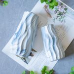 Blue and White Vase Set of 2, Light Blue Vases Home Decor, Decorative Pretty Uni... - Image 4