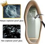 Honyee Full Length Mirror, 63" x 24" Wall Mirror, Flannel Wrapped Wooden Frame F... - Image 6