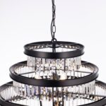Wellmet Large Crystal Chandelier, Luxury 7-Tier Crystal Chandelier, Black Crysta... - Image 7
