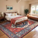SERISSA Washable Rugs 8x10 Area Rugs, Large Non-Slip Boho Living Room Rust Rug, ... - Image 4