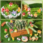 32 Pcs Fairy Garden Accessories Mini Fairy Figures Miniature Table and Chairs Br... - Image 5