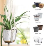 MIPON 3 Pack Macrame Plant Hanger Indoor Hanging Planter Holder with 3 Hooks, 46... - Image 4